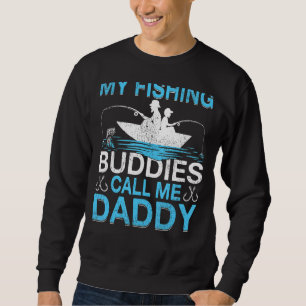 Sweatshirt Mens Mes Épouses De Pêche Appelez Papa Pêcheur Pèr
