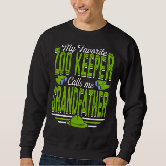 Sweatshirt Mens My Favori Zoo Keeper M'Appelle Grand-Père A