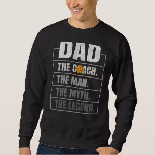 Sweatshirt Mens Netball Coach Papa Homme Mythe Légende Netbal