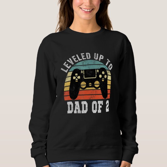 Sweatshirt Mens Papa A De Nouveau Élevé Jusqu'À Papa De 2 Gam (Devant)