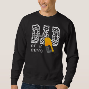 Sweatshirt Mens Papa De 2 Garçons Père Ou Grand-Père De 2 Enf