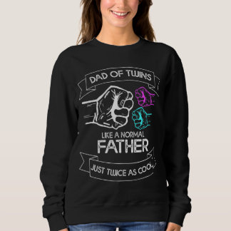 Sweatshirt Mens Papa Of Twins Papa Fatheru2019s Jour Nouveau 