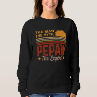 Sweatshirt Mens Pepaw L'Homme Mythe Légende Retro Grand-Père 