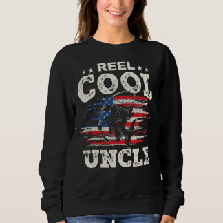 Sweatshirt Mens Pour Fête des pères Pêche Reel Cool Oncle