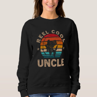 Sweatshirt Mens Pour Fête des pères Reel Cool Uncle Pêche