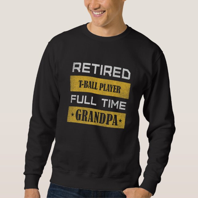 Sweatshirt Mens Retired guitarist Full Time Grandpa Retiremen (Devant)