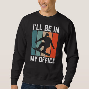 Sweatshirt Mens Retro Snowboard Pour Hommes Winter Sport Mon
