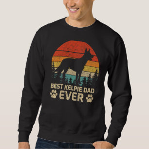 Sweatshirt Mens Retro Vintage Best Kelpie Papa Jamais père D