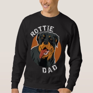 Sweatshirt Mens Rottweiler Papa Chemise Rottie Papa Paw Rottw