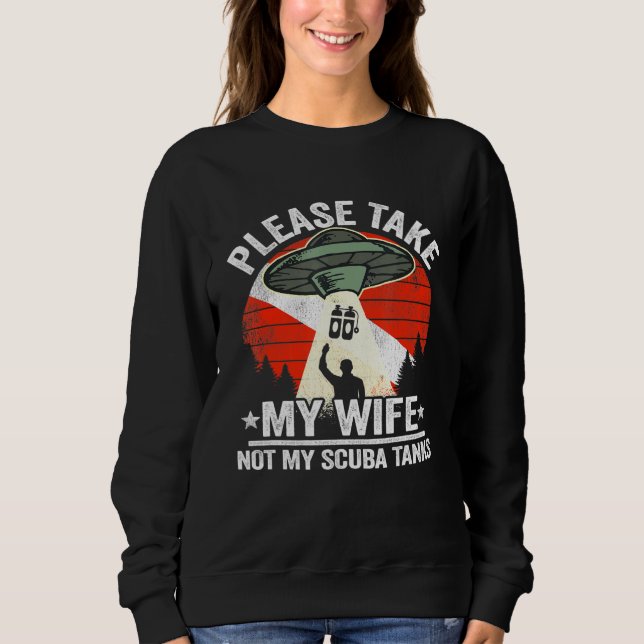 Sweatshirt Mens S'Il Vous Plaît Emmenez Ma Femme Pas Mes Char (Devant)