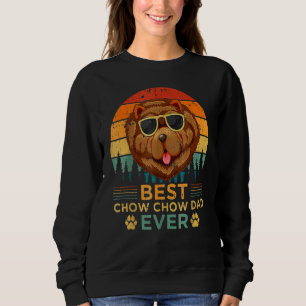Sweatshirt Mens Style Rétro Meilleur Chow Chow Papa Jamais Pè