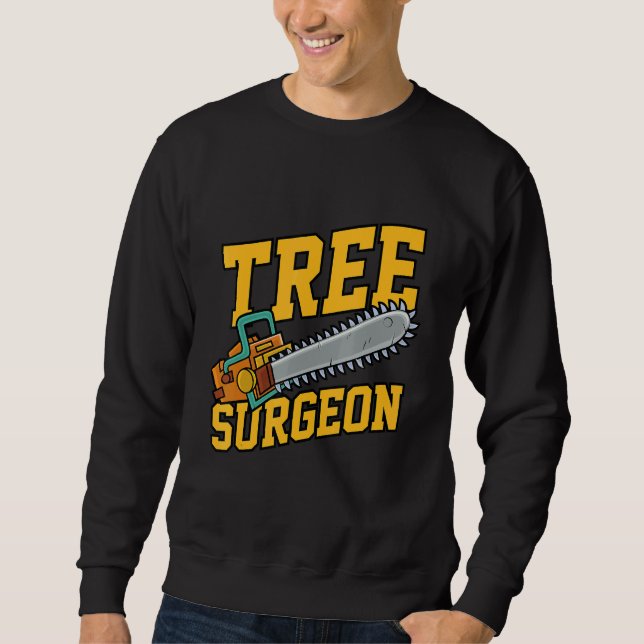 Sweatshirt Mens Tree Surgeon Working Crafting Handyman Mechan (Devant)