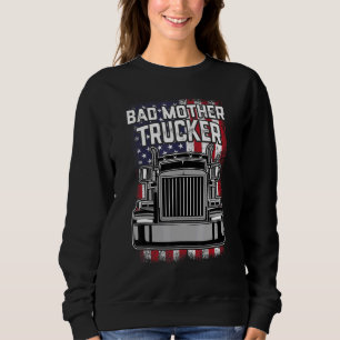 Sweatshirt Mens Trucker Mauvais Mère Trucker Big Rig Sem