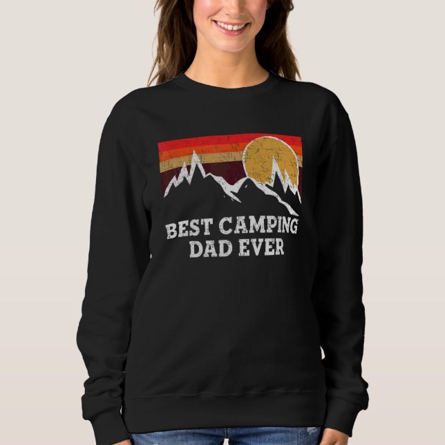 Sweatshirt Mens Tu Meilleur Camping Papa Jamais Costume Vinta (Devant)