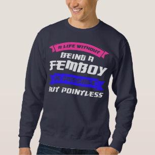 Sweatshirt Mens une vie sans être un personnage de la Corée d