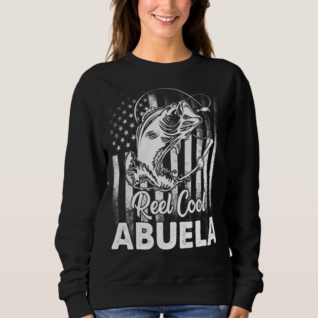 Sweatshirt Mens Vintage Drapeau Amérique bobine Cool Abuela P (Devant)