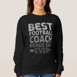 Sweatshirt Mens Vintage Meilleur Entraîneur Bonus Papa Jamais