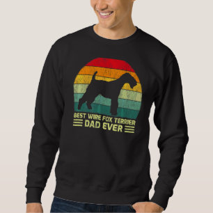 Sweatshirt Mens Vintage Meilleur Fil Fox Terrier Papa Jamais