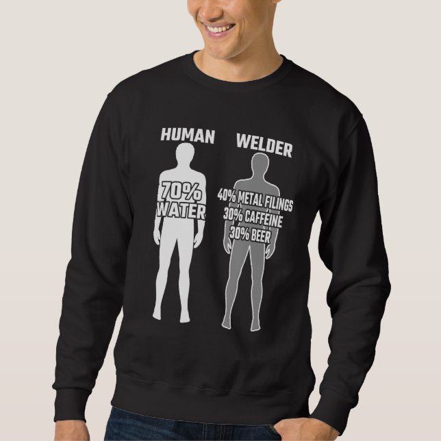 Sweatshirt Mens Welder Funny Saying Welder clothes Metalworke (Devant)