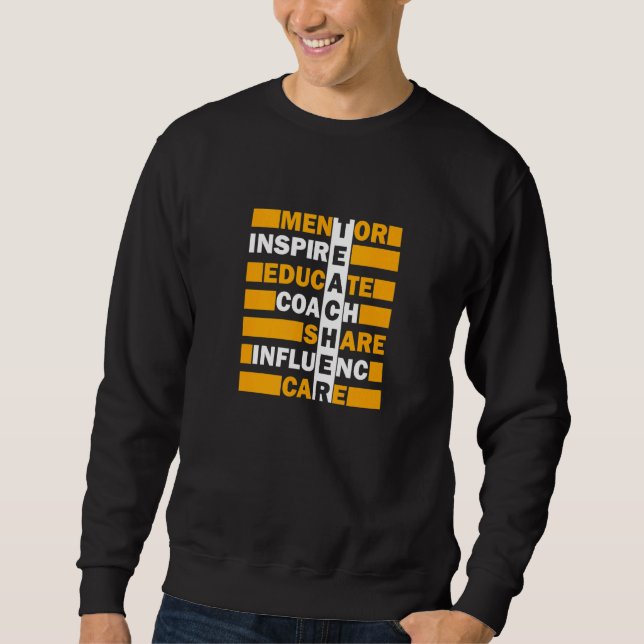 Sweatshirt Mentor d'enseignant (Devant)