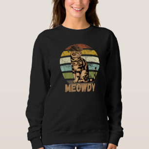 Sweatshirt Meowdy Mélange entre Meow et Howdy Mème de Chat
