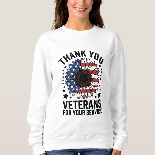 Sweatshirt Merci Anciens combattants Tournesol Jour des ancie (Devant)