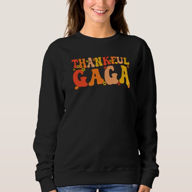 Sweatshirt Merci Gaga Grand-mère Thanksgiving Gaga Grand-mère (Devant)