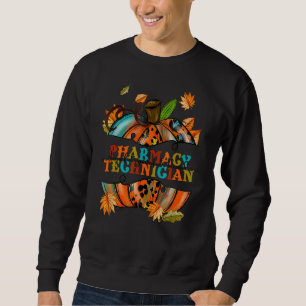 Sweatshirt Merci Grateful Pharmacy Technicien Citrouille Autu