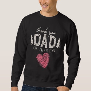 Sweatshirt Merci Papa Pour Tout Papa Fête des pères