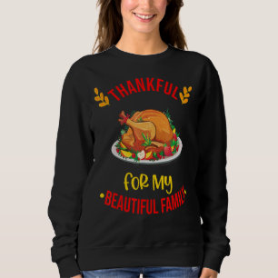Sweatshirt Merci Pour Ma Belle Famille Thanksgiving Ma