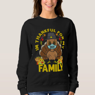 Sweatshirt Merci pour mon Masque Visage en Turquie de ma fami