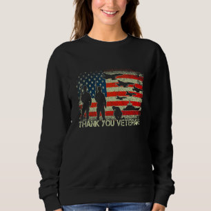 Sweatshirt Merci Vétérans de combat Bottes de coquelicot Vétè