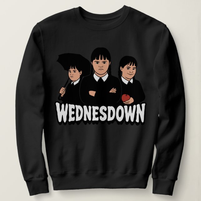 Sweatshirt Mercredi Mercredi Syndrome de Down  (Design devant)