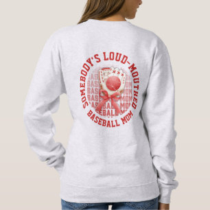 SWEATSHIRT MÈRE DE BASE-BALL LOQUACE ET STYLÉE