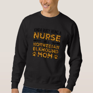 Sweatshirt Mère de chien infirmière occupée - M Norwegian Elk