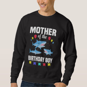 Sweatshirt Mère de la fête d'anniversaire du petit requin