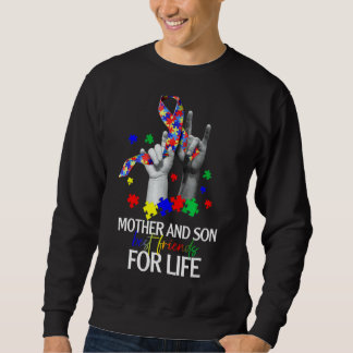 Sweatshirt Mère Fils Meilleurs Amis Pour La Vie Autisme Souti