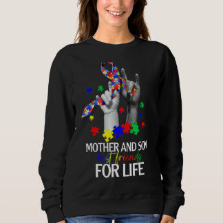 Sweatshirt Mère Fils Meilleurs Amis Pour La Vie Autisme Souti