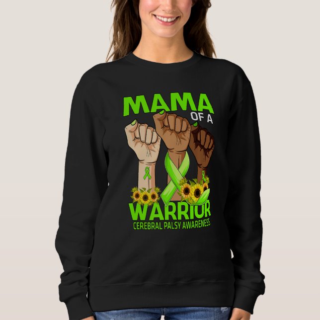 Sweatshirt Mère Mère D'Un Guerrier Cérébral Sensibilisation À (Devant)