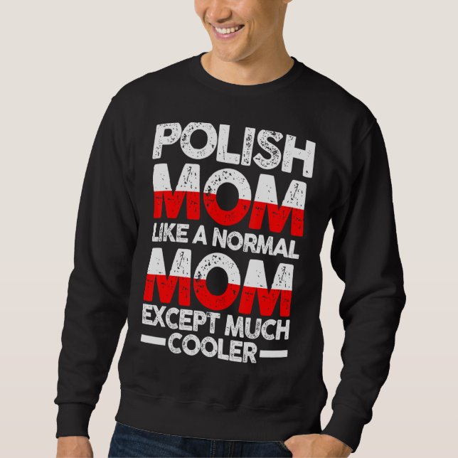 Sweatshirt Mère polonaise Mama Pologne (Devant)