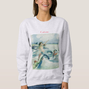 Sweatshirt Mermaid Riding Serpent de mer Thunder_Cove