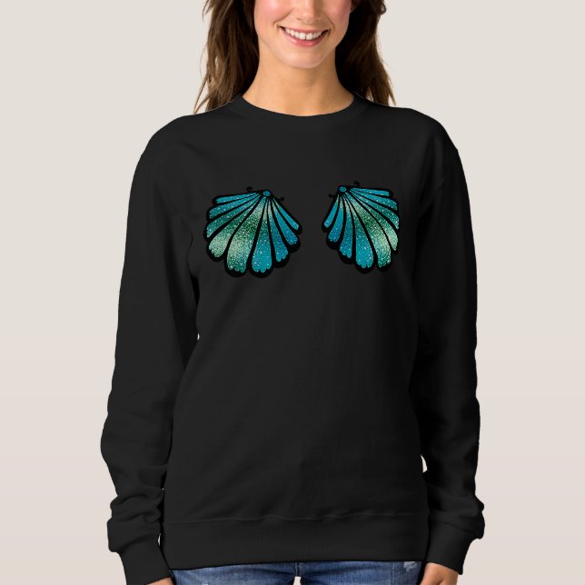 Sweatshirt Mermaid Seashell Sea Shell Bikini Carnival Hallowe (Devant)