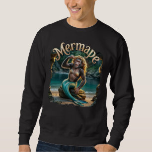 Sweatshirt Mermape Photographie Combo Créature Drôle