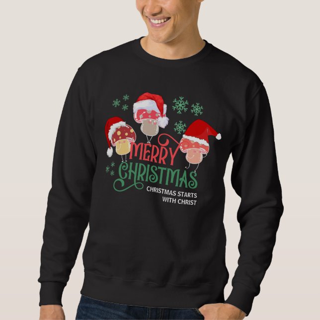 Sweatshirt MERRY CHRISTMAS CHAMBRES à Santa Hats (Devant)