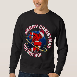 SWEATSHIRT MERRY CHRISTMAS FUNNY SPACE ASTRONAUT