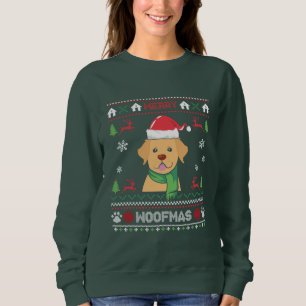 Sweatshirt Merry Woofmas Golden Retriever
