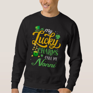 Sweatshirt Mes Charmes Chanceux M'Appelent Nonni Happy St pat