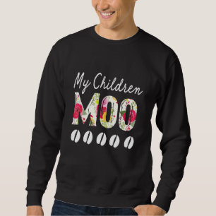 Sweatshirt Mes Enfants Moo Beau Costume De Vache Pour Femmes 