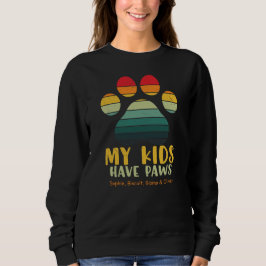 Sweatshirt Mes enfants ont des pattes Personnalisé