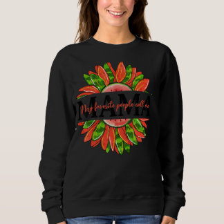 Sweatshirt Mes Gens Favoris M'Appelent Maman